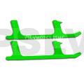 FUP-G385GR  FUSUNO G10 Neon Green 2mm Low Profile Landing Gear (2pcs) - Goblin 700